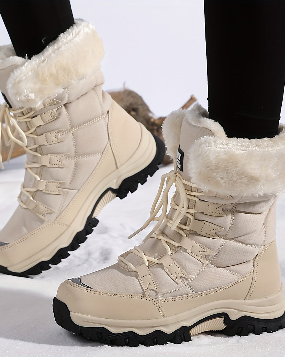 Damskie Botki Zimowe – Ciepłe, Antypoślizgowe Obuwie na Zimowe Dni 1
