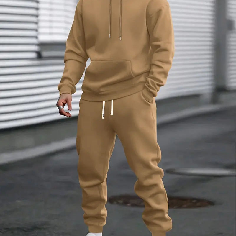 Męski Dres – Wygodny Komplet z Kapturem i Spodniami Joggingowymi do Codziennego Użytku 0