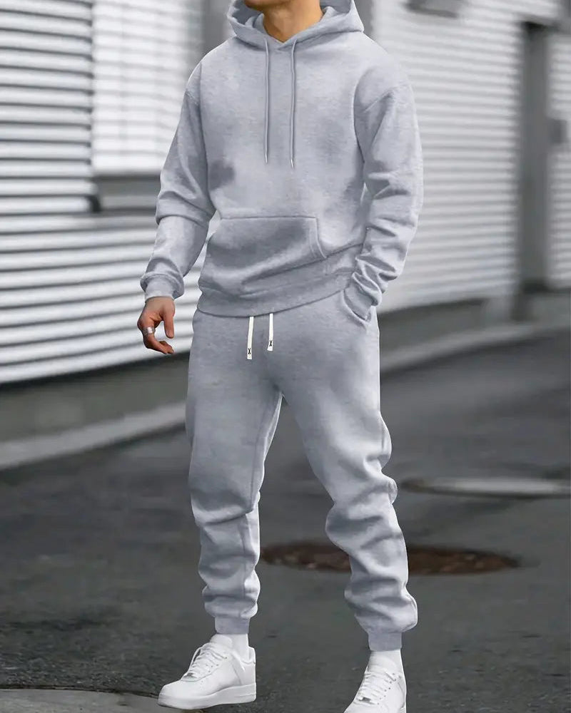 Męski Dres – Wygodny Komplet z Kapturem i Spodniami Joggingowymi do Codziennego Użytku 1