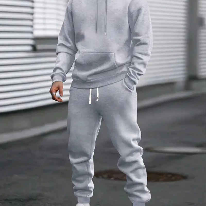 Męski Dres – Wygodny Komplet z Kapturem i Spodniami Joggingowymi do Codziennego Użytku 1