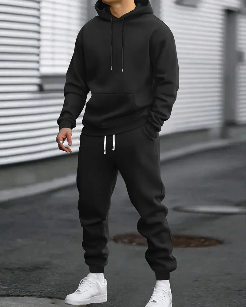 Męski Dres – Wygodny Komplet z Kapturem i Spodniami Joggingowymi do Codziennego Użytku 2