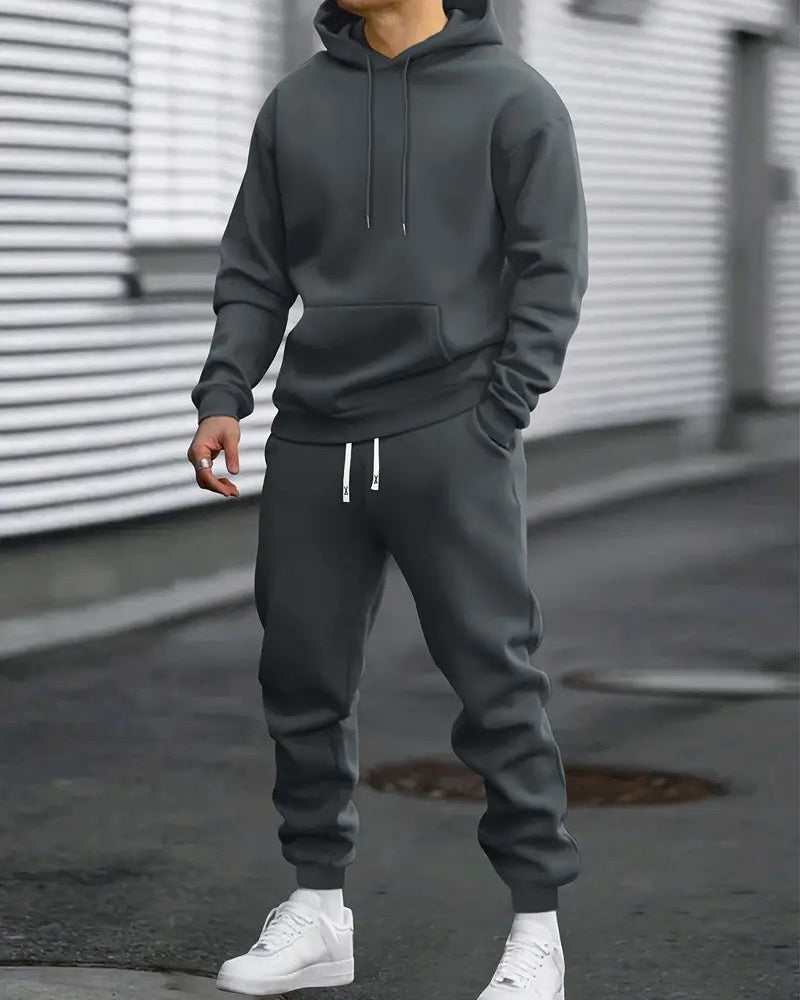 Męski Dres – Wygodny Komplet z Kapturem i Spodniami Joggingowymi do Codziennego Użytku 4