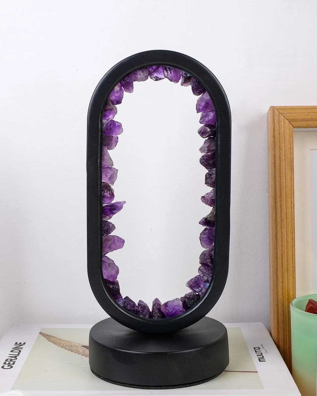 Miłośnicy Designu Lampa Stołowa LED – Eleganckie Kryształy i Uspokajające Światło 0