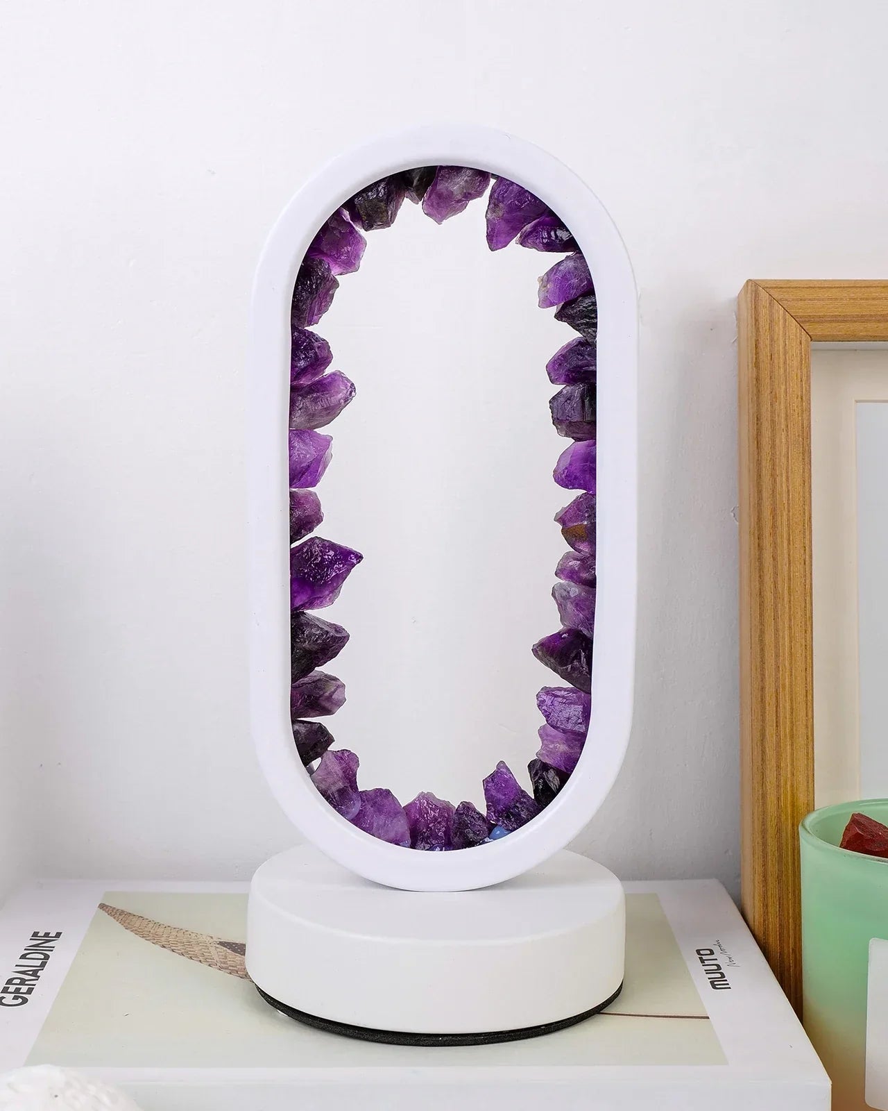 Miłośnicy Designu Lampa Stołowa LED – Eleganckie Kryształy i Uspokajające Światło 9