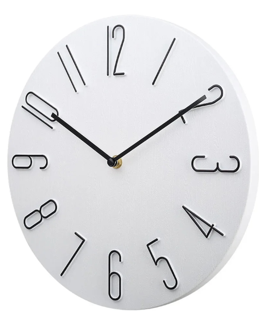 Miłośnicy Minimalizmu Zegar Ścienny – Cichy Mechanizm dla Spokojnego Wnętrza 2