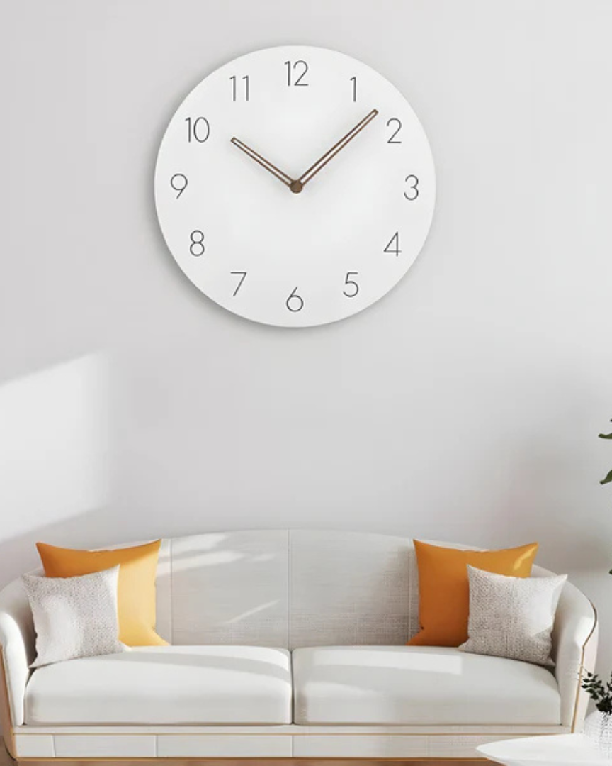 Miłośnicy Minimalizmu Zegar Ścienny – Cichy i Elegancki Akcent do Wnętrz 1