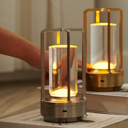 Miłośnicy Ogrodów Bezprzewodowa Lampa Stołowa LED – Ekologiczne Oświetlenie z Ładowaniem Słonecznym 2