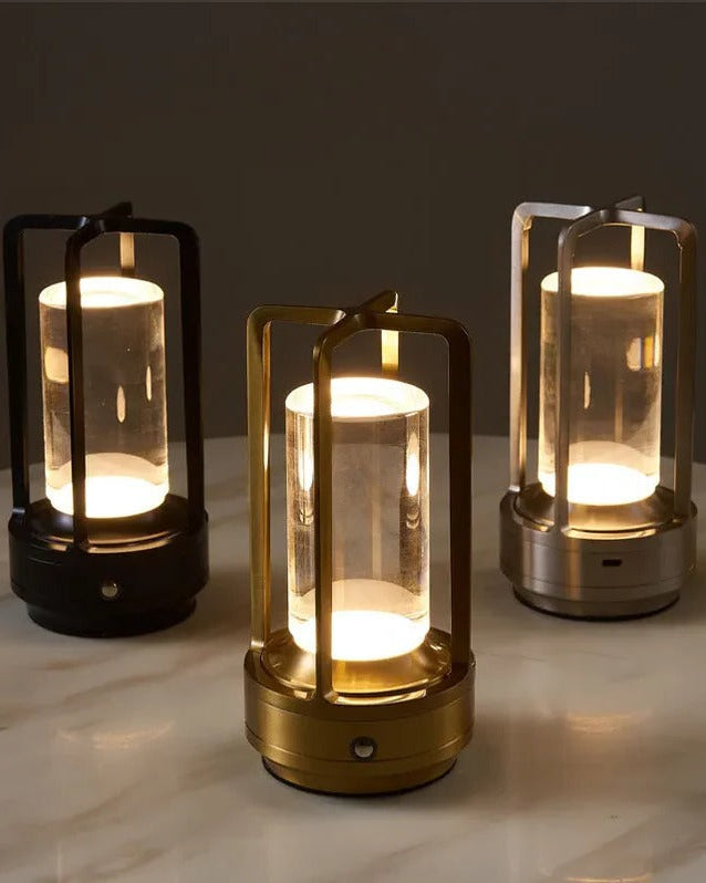 Miłośnicy Ogrodów Bezprzewodowa Lampa Stołowa LED – Ekologiczne Oświetlenie z Ładowaniem Słonecznym 3