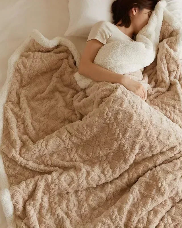 Miłośnicy komfortu Koc – Dwuwarstwowy Ciepły i Przytulny na Zimowe Wieczory 3