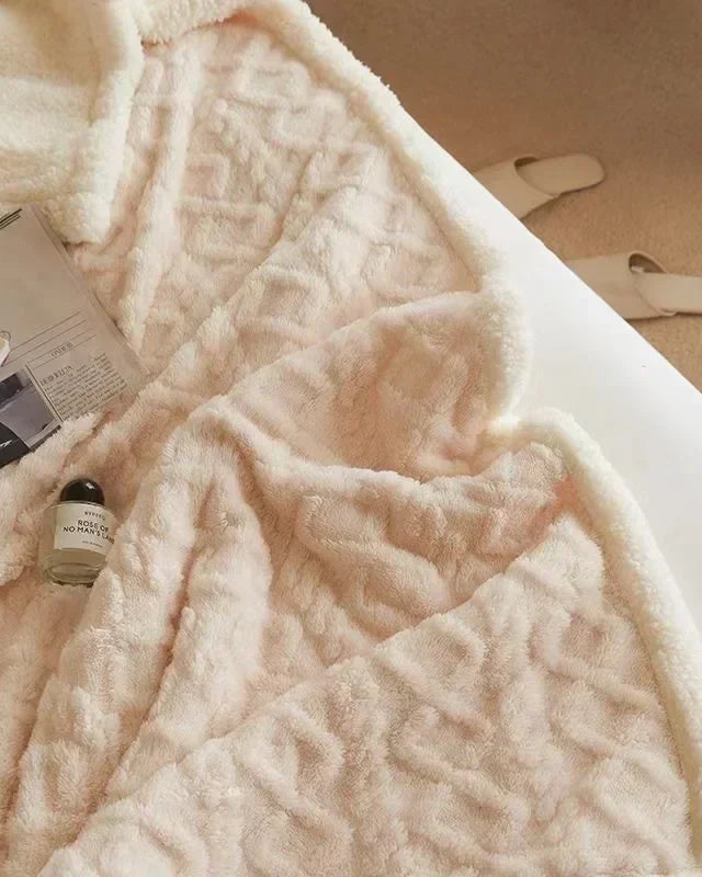 Miłośnicy komfortu Koc – Dwuwarstwowy Ciepły i Przytulny na Zimowe Wieczory 5