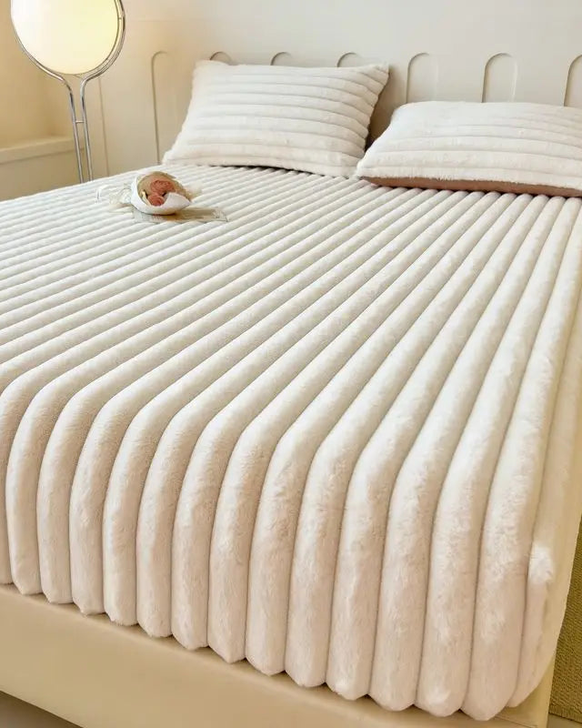 Miłośnicy komfortu Prześcieradło prążkowane – Miękka, elastyczna powierzchnia dla lepszego snu 1