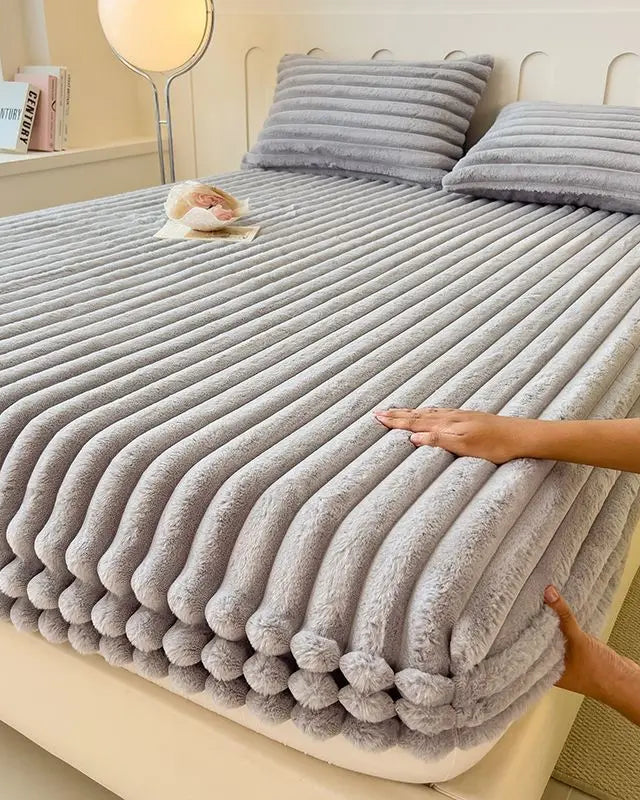 Miłośnicy komfortu Prześcieradło prążkowane – Miękka, elastyczna powierzchnia dla lepszego snu 2