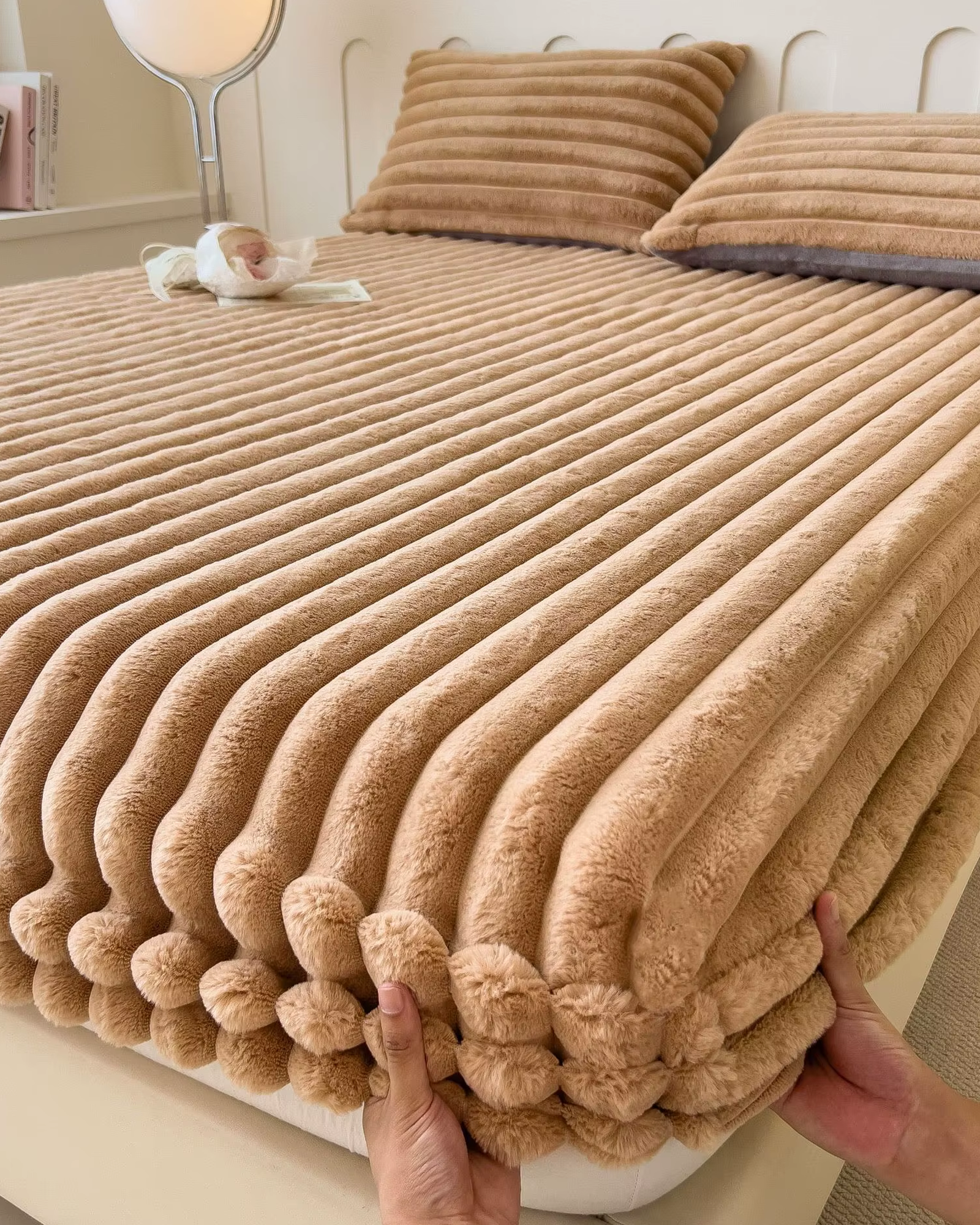 Miłośnicy komfortu Prześcieradło prążkowane – Miękka, elastyczna powierzchnia dla lepszego snu 4