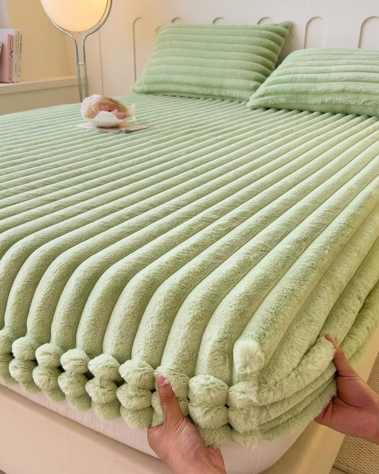 Miłośnicy komfortu Prześcieradło prążkowane – Miękka, elastyczna powierzchnia dla lepszego snu 5