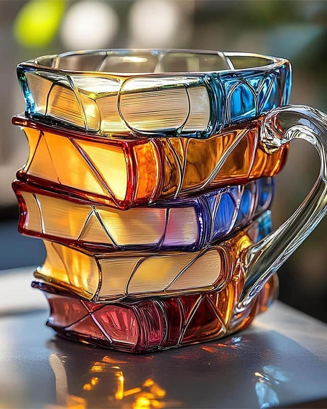 Miłośnicy książek Filiżanka do kawy – Kreatywny design w stylu książek dla wyjątkowych chwil 1