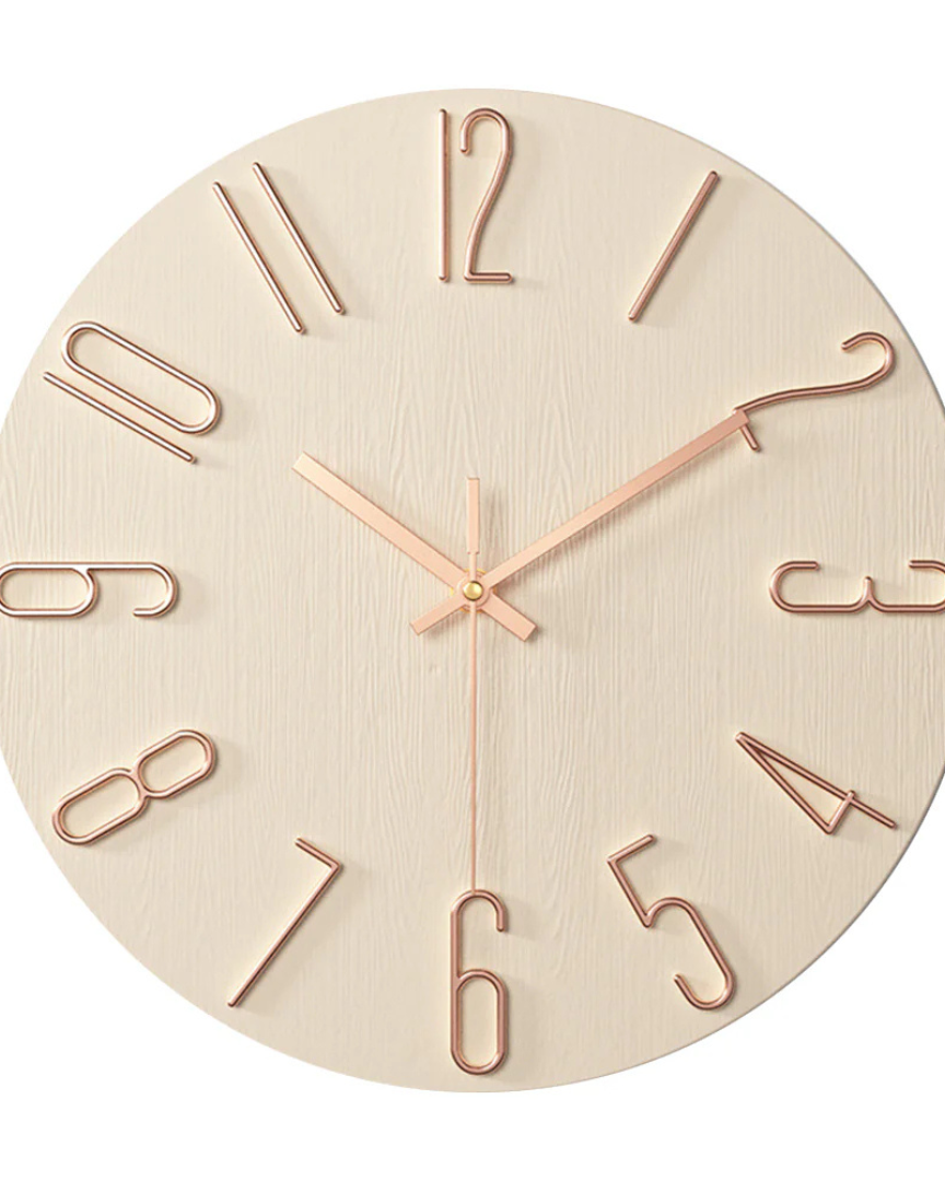 Miłośnicy nowoczesności Zegar ścienny – Cichy mechanizm kwarcowy z geometrycznym akcentem 3D 7