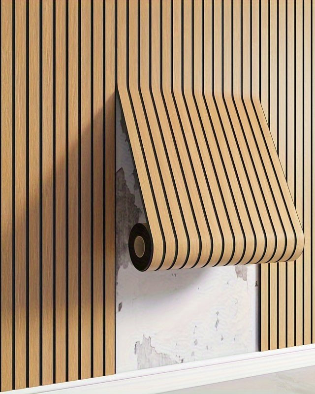 Miłośnicy wnętrz Panel ścienny 3D – Samoprzylepny design imitujący drewno dla łatwej modernizacji 0