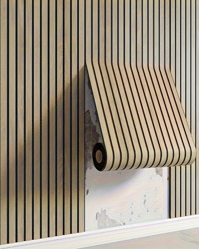 Miłośnicy wnętrz Panel ścienny 3D – Samoprzylepny design imitujący drewno dla łatwej modernizacji 1