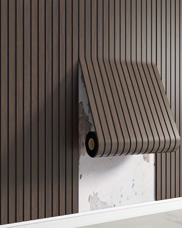 Miłośnicy wnętrz Panel ścienny 3D – Samoprzylepny design imitujący drewno dla łatwej modernizacji 2