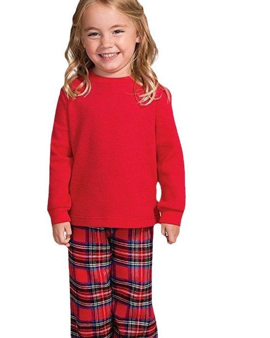 Rodzinna Piżama Świąteczna – Wygodny Zestaw z Kratką dla Ciepłych Chwil Razem 3