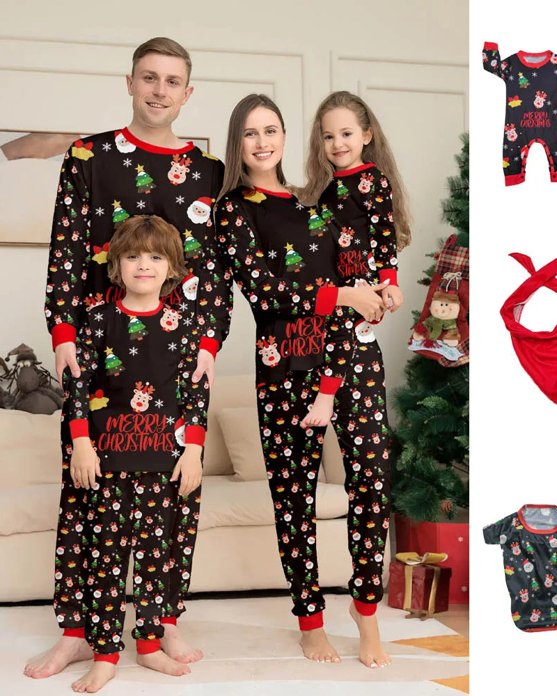 Rodzinne Piżamy Unisex – Komfortowe z Geripowanymi Mankietami na Święta 3