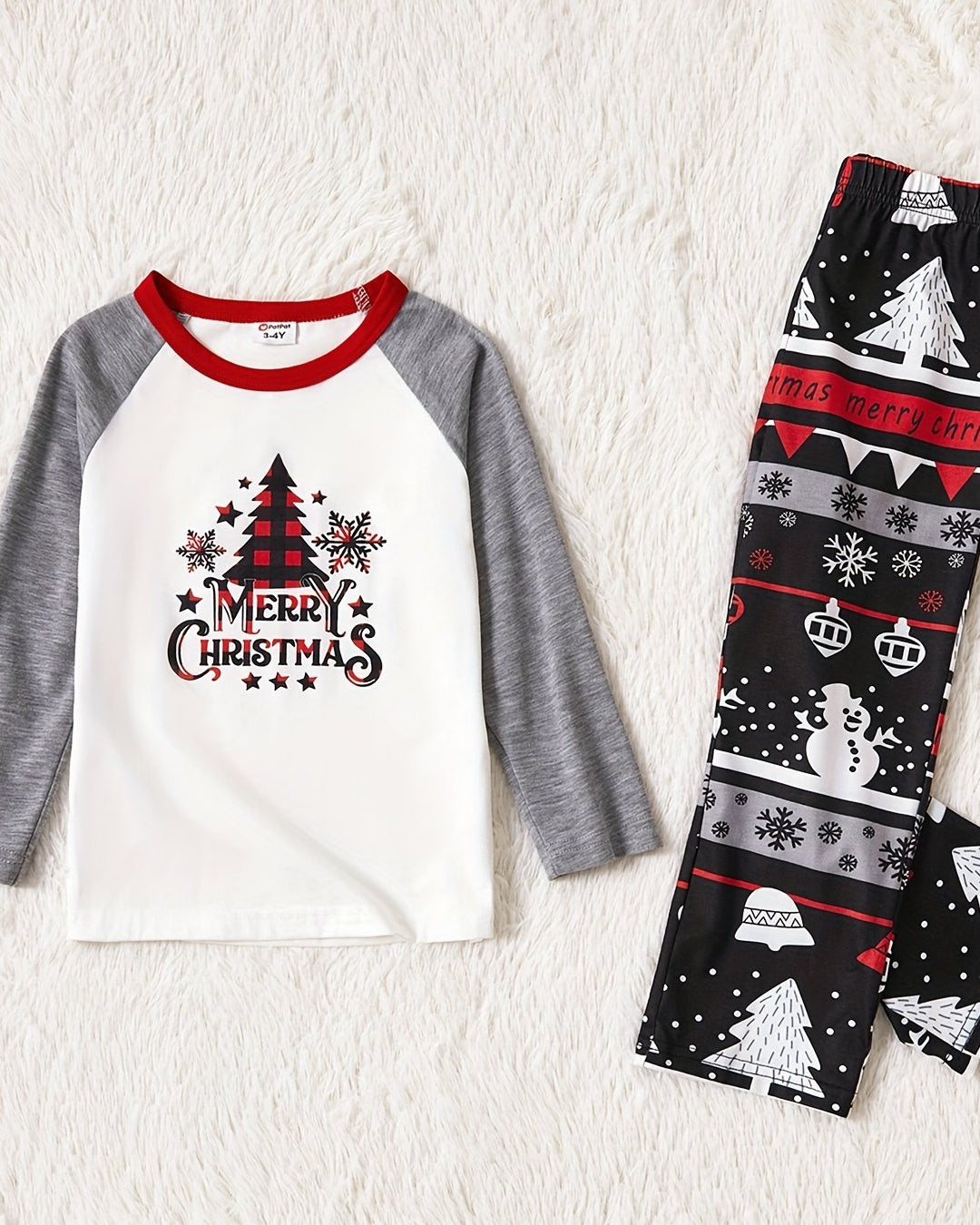 Rodzinny Zestaw Piżam Unisex – Wygodne Świąteczne Ubrania dla Całej Rodziny w Miękkim Dżerseju 1