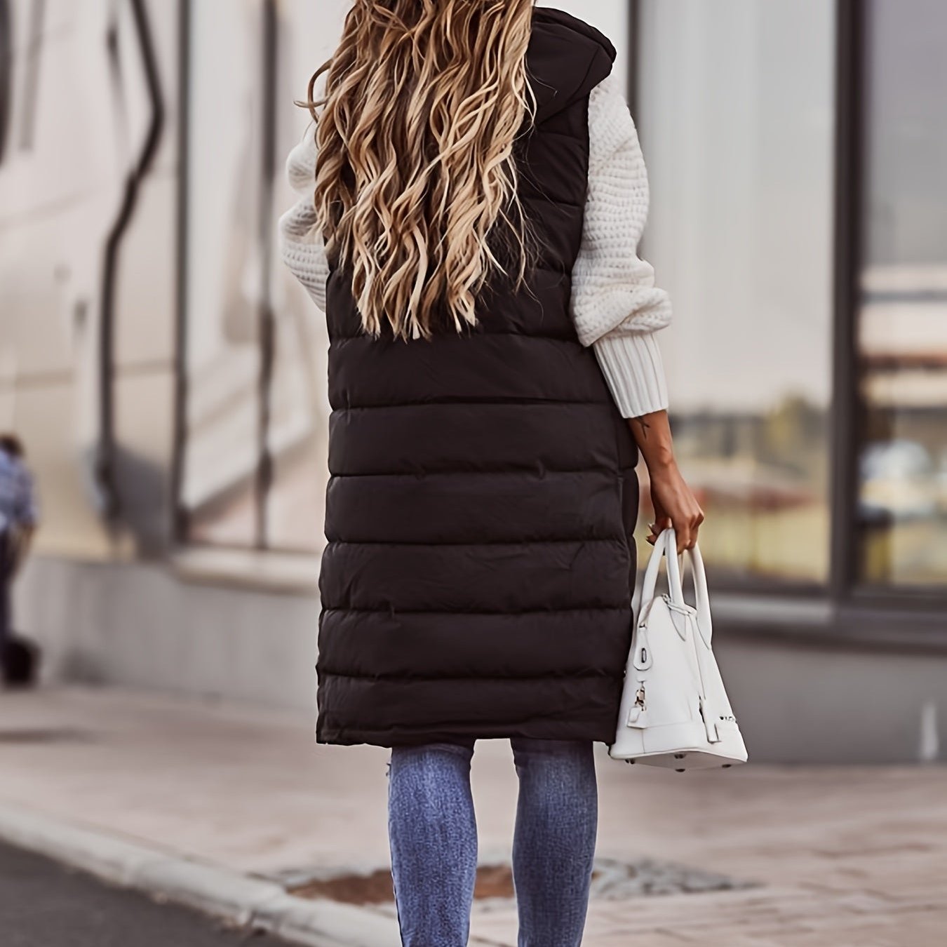 Damska Pikowana Kamizelka – Stylowy Kaptur i Komfort na Sezon Przejściowy 5