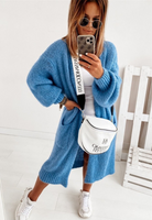 Damski Długi Kardigan – Miękki Oversize z Praktycznymi Kieszeniami na Co Dzień 2