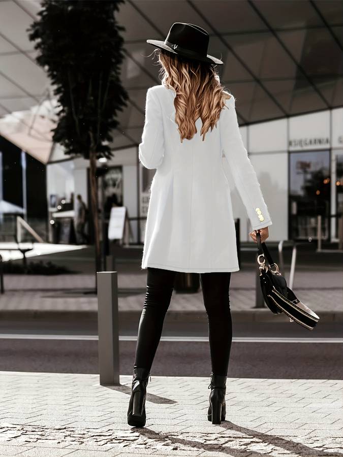 Damski Płaszcz Zimowy – Elegancki Krój z Wysokiej Jakości Materiału na Codzienne i Oficjalne Okazje 8