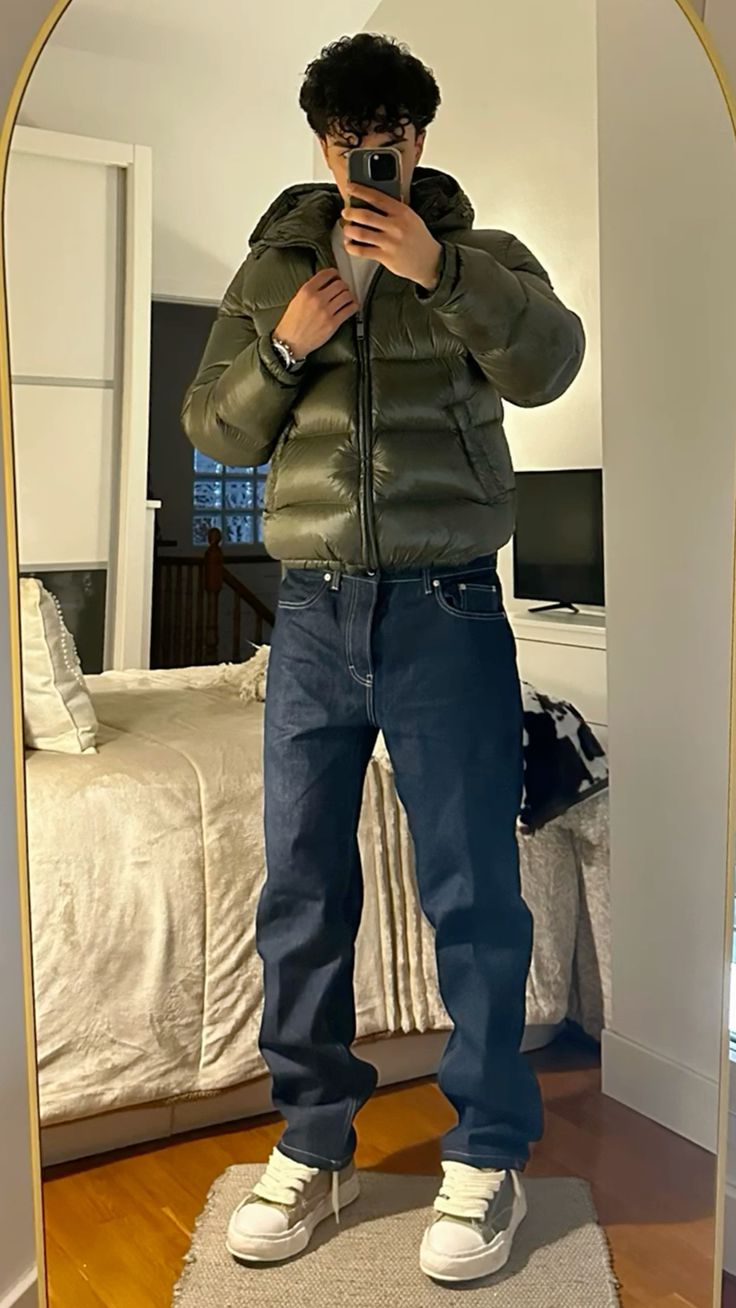 Męska Kurtka Puchowa – Ocieplana Z Kapturem, Idealna Na Zimowe Warunki 2