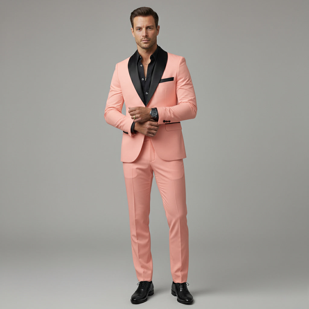 Męski Garnitur Slim Fit – Elegancka Jednorzędowa Marynarka Idealna na Specjalne Okazje 8