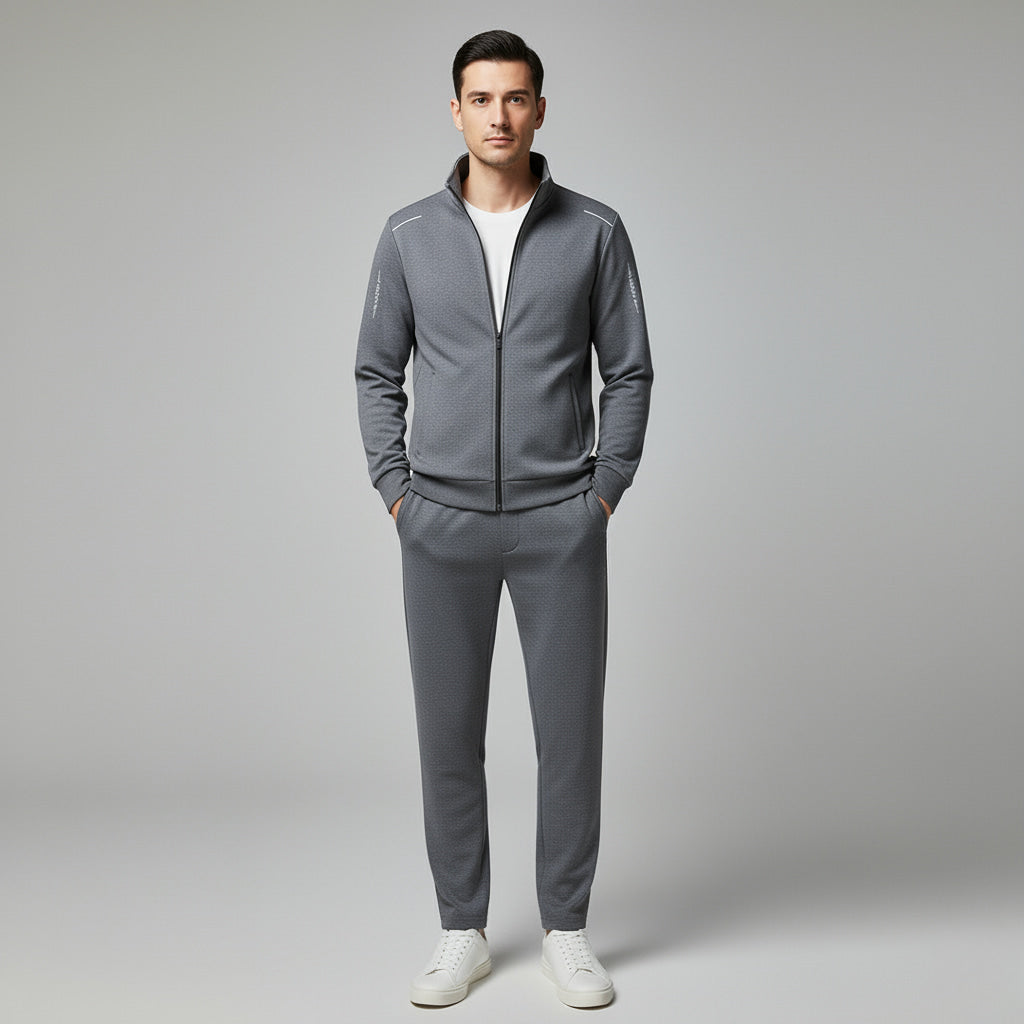 Męski Zestaw Dresowy – Stylowa Kurtka i Dopasowane Spodnie na Codzienne Użycie 4