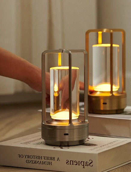 Miłośnicy Ogrodów Bezprzewodowa Lampa Stołowa LED – Ekologiczne Oświetlenie z Ładowaniem Słonecznym 2