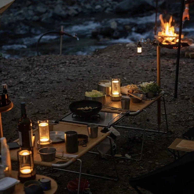 Miłośnicy Ogrodów Bezprzewodowa Lampa Stołowa LED – Ekologiczne Oświetlenie z Ładowaniem Słonecznym 5