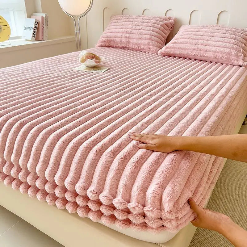 Miłośnicy komfortu Prześcieradło prążkowane – Miękka, elastyczna powierzchnia dla lepszego snu 3