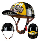 Motocykliści Kask Półskorupowy – Lekki i Stylowy z Certyfikatem Bezpieczeństwa 2