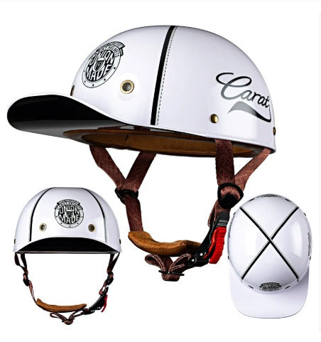 Motocykliści Kask Półskorupowy – Lekki i Stylowy z Certyfikatem Bezpieczeństwa 4