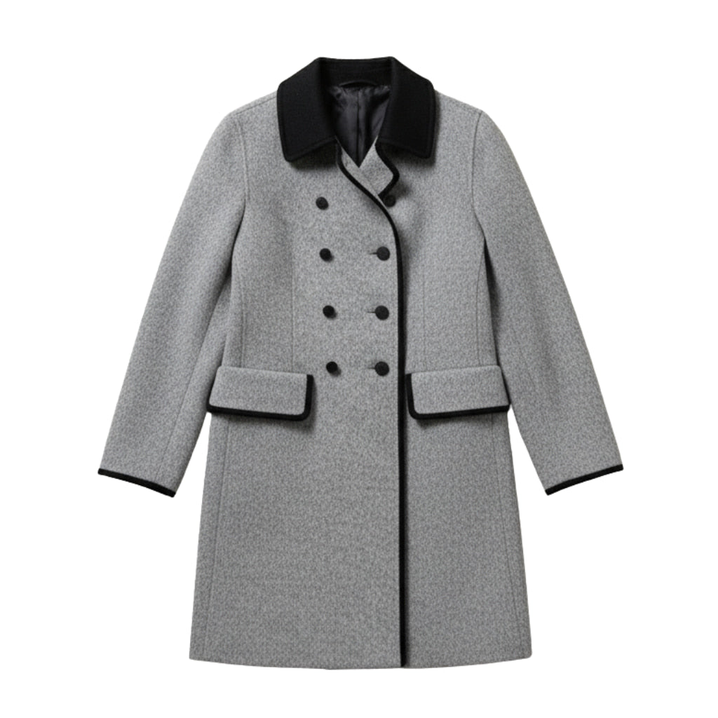 Płaszcz Damski Zimowy – Elegancki Dwurzędowy Krój z Oddychającego Materiału na Chłodne Dni 1