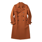 Płaszcz Męski Czarny – Elegancki Dwurzędowy Trencz Wodoodporny na Wiosnę i Jesień 5