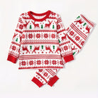 Rodzinny Zestaw Piżam Unisex – Przytulny Wzór Renifera na Świąteczne Wieczory 0