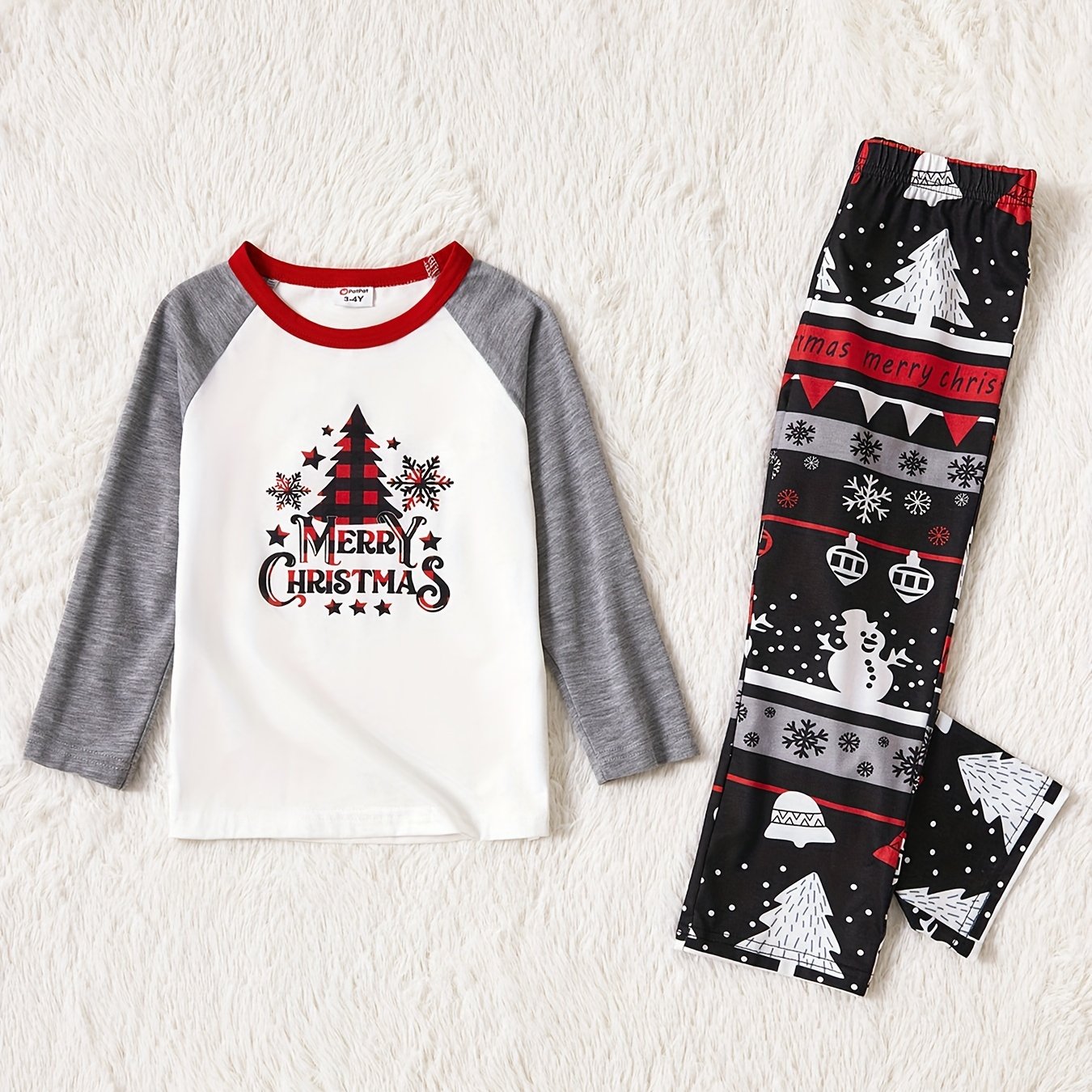 Rodzinny Zestaw Piżam Unisex – Wygodne Świąteczne Ubrania dla Całej Rodziny w Miękkim Dżerseju 1