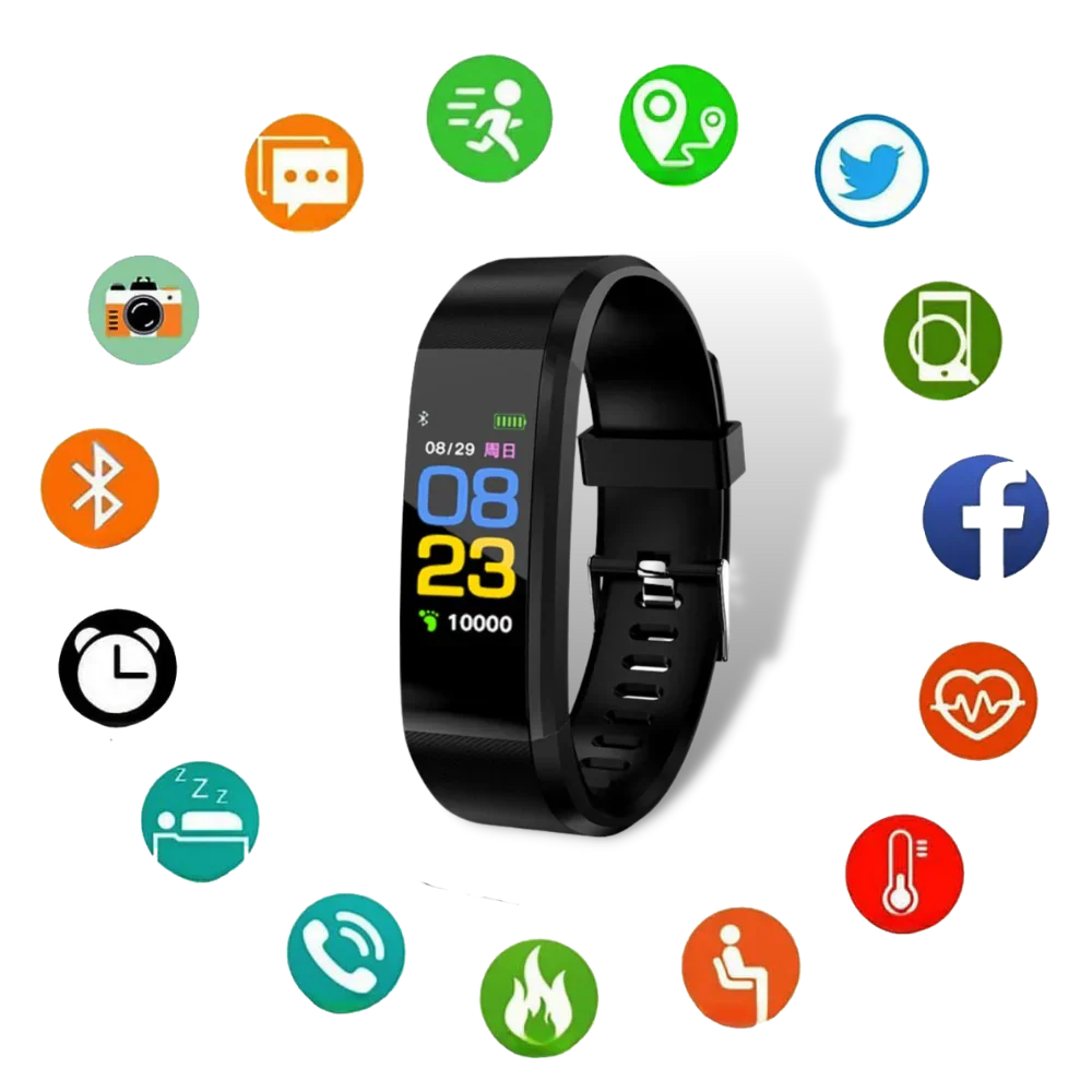 Seniorzy Smartwatch Fitness – Monitoruj zdrowie z ciśnieniomierzem i pulsometrem 1