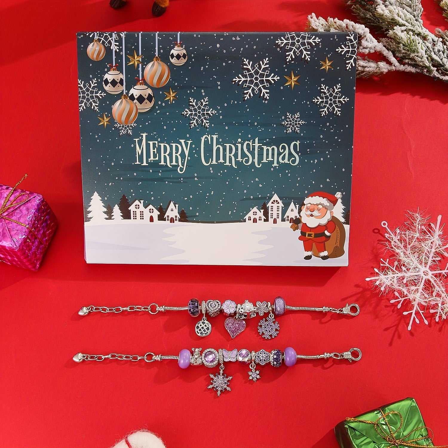 Zestaw Biżuterii DIY – 24 Dni Kreatywnych Niespodzianek z Lawendowymi Koralikami 1