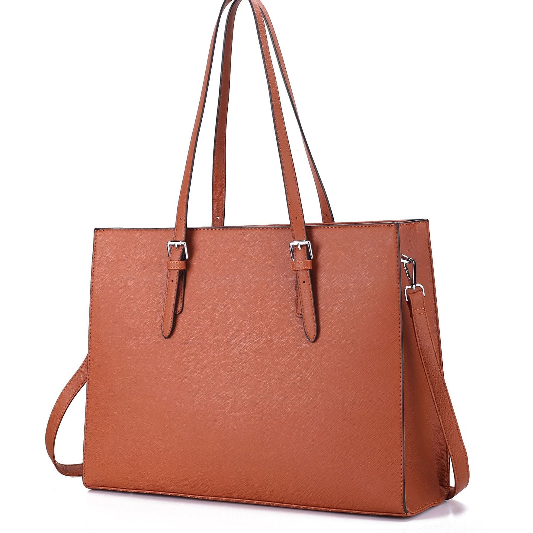 Damska Duża Tote Bag - Torba na Ramię z Wieloma Przegrodami