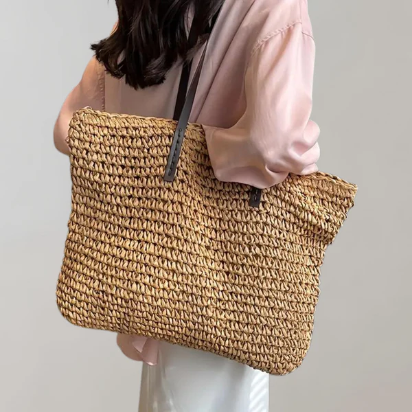 Damska Woven Tote Bag - Duża Torba Boho