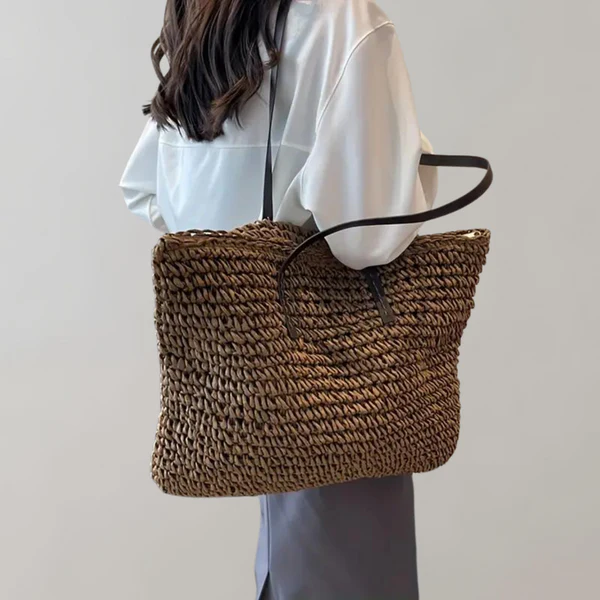 Damska Woven Tote Bag - Duża Torba Boho