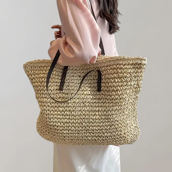 Damska Woven Tote Bag - Duża Torba Boho